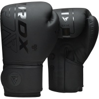 Перчатки тренировочные RDX F6 10oz черн.мат. (арт. BGR-F6MB-10OZ)